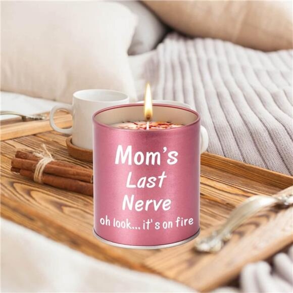 Mom's Last Nerve' Scented Candle: Fun Mom Gift - 9oz - Picture 3 of 7